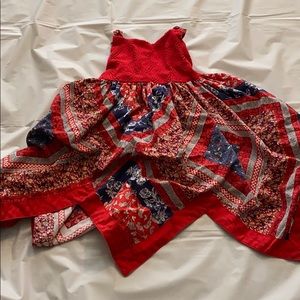 Red, white & blue dress